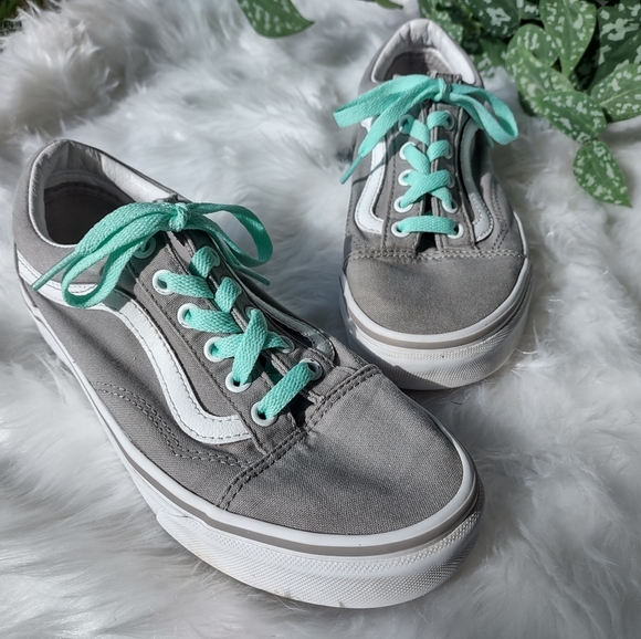 7.5 Grey Old School Style Vans - Picture 2 of 6